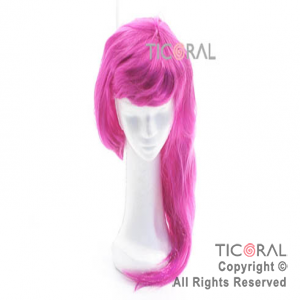 PELUCA LARGA CORTE EN CAPAS CASI LACIA HS7535-15 FUCSIA x 1